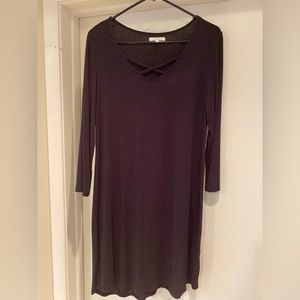 Long sleeve Black Knit Dress